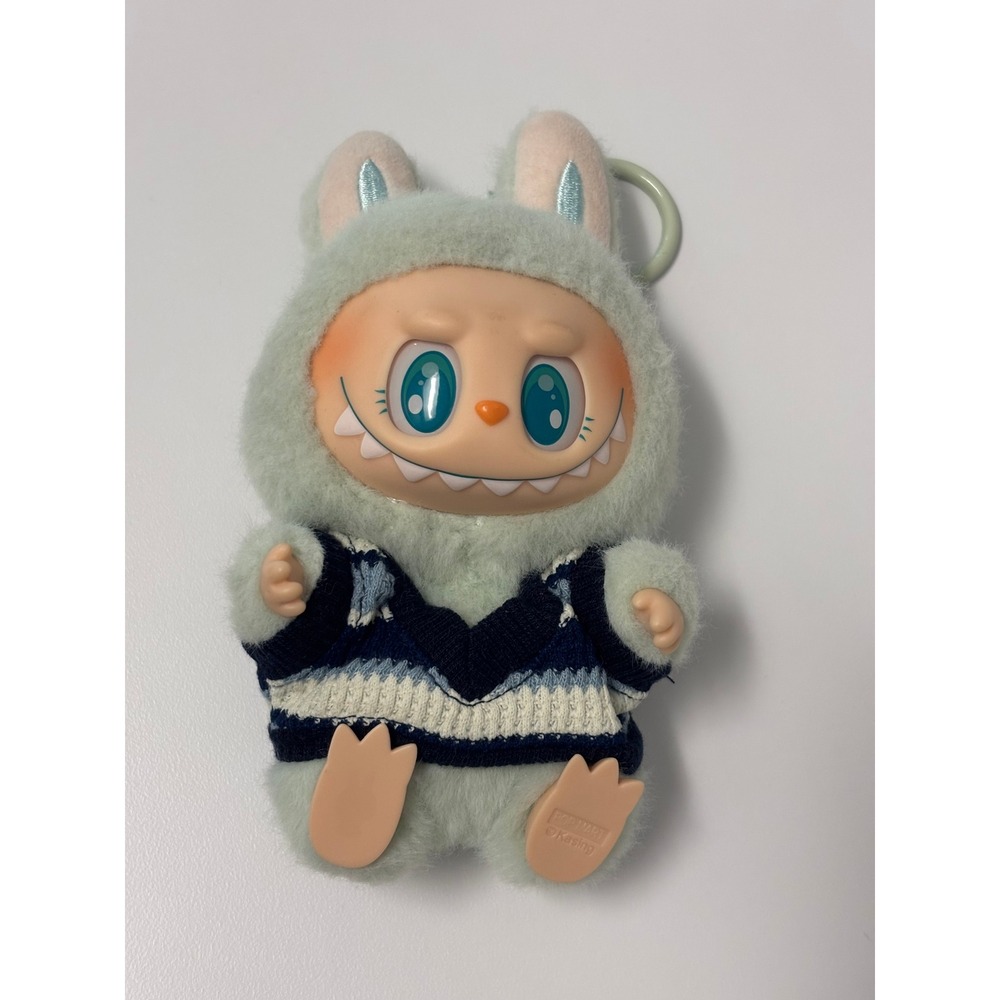 Pop Mart Labubu The Monsters Fall into the Wild Plush Doll Pendant Mint Green